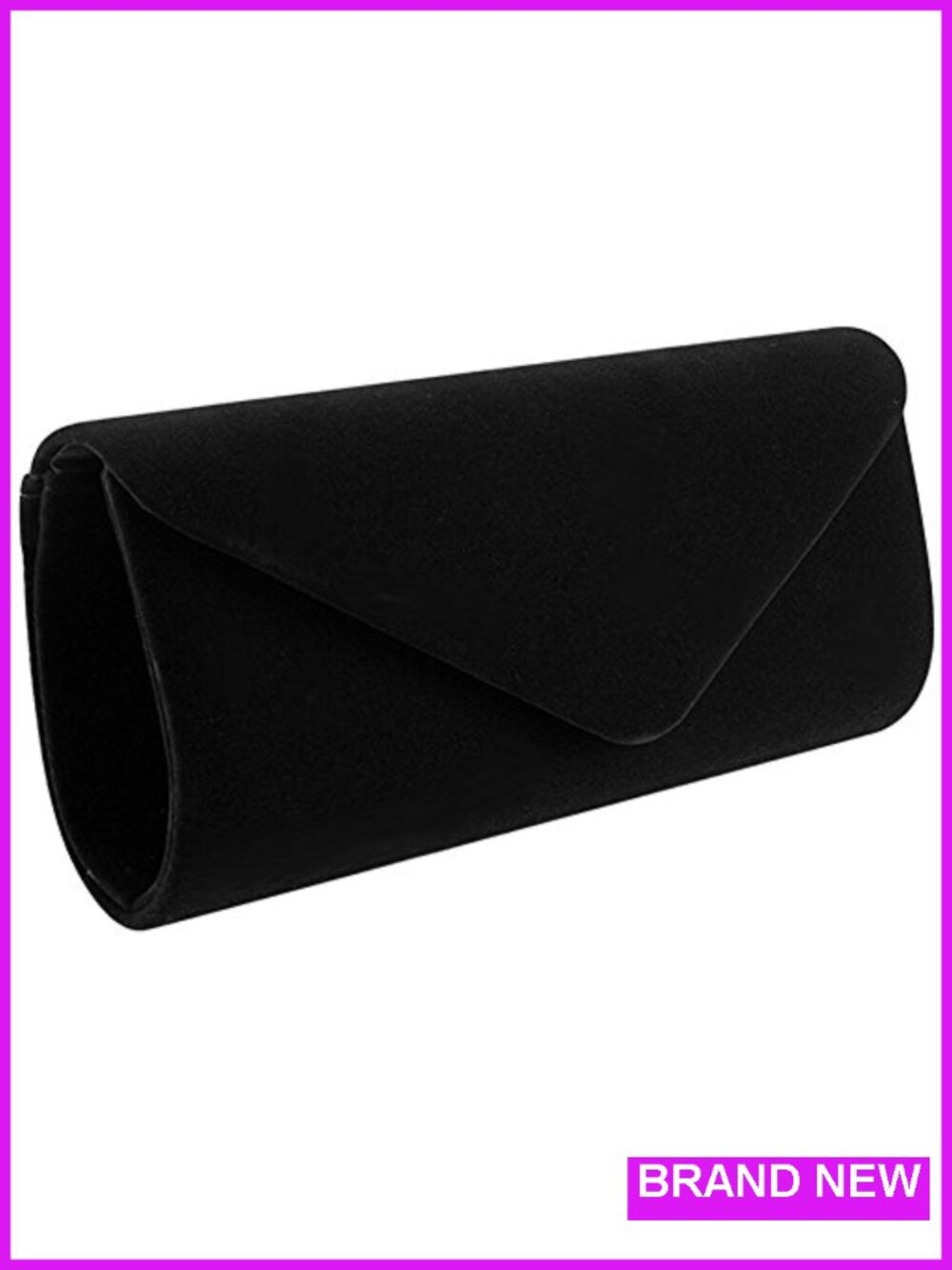Velvet Evening Bag Clutch with Detachable Chain Strap - Wedding Party Handbag